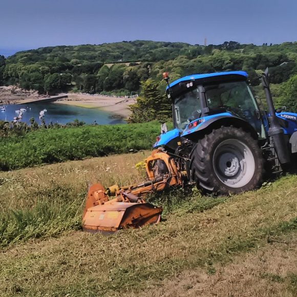 Tracteur broyeur accotement